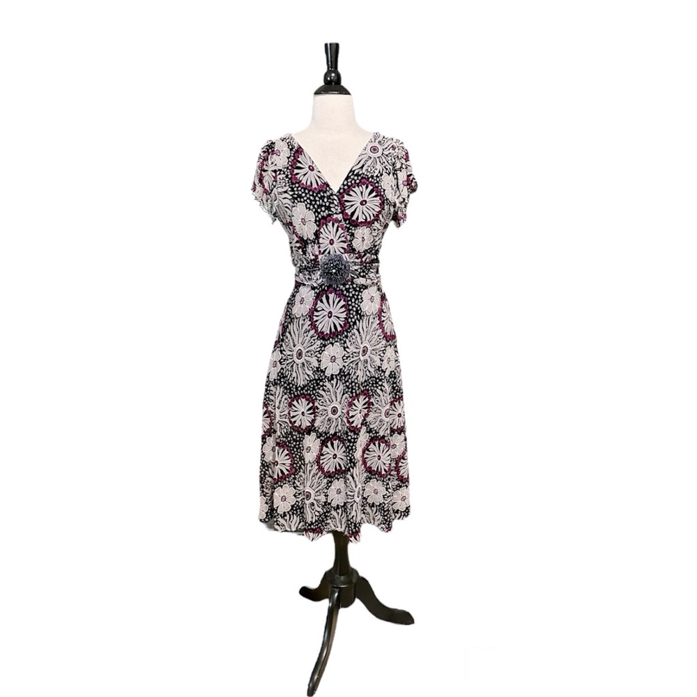 Burberry London Fit And Flare Floral Dress Size 6/8 - Picture 1 of 5